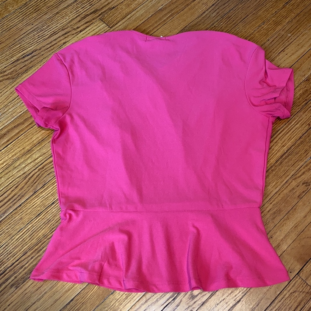 Leith Ruched Shoulder/ pep-plum waist Top - Picture 2 of 6